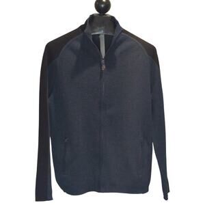 Smartwool Men's Full Zip Up Jacket Size Large 2 Tone Zip Pockets Wool Warm